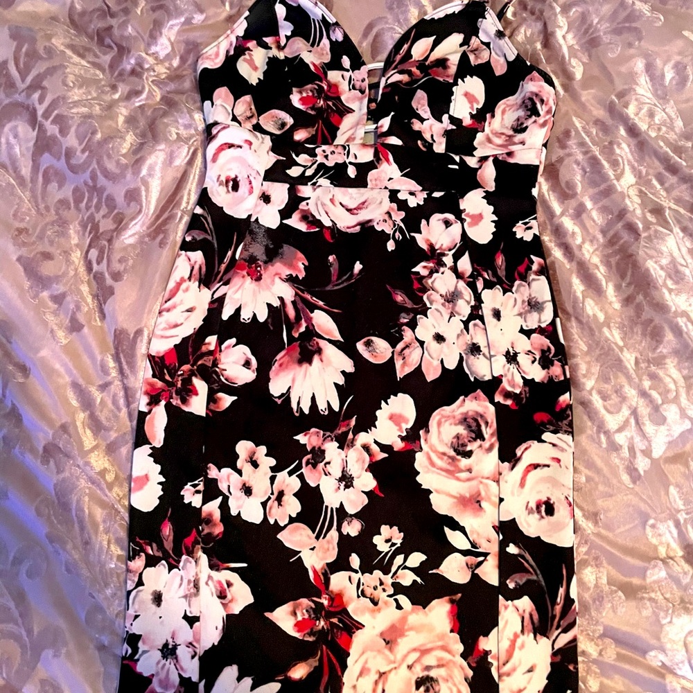 Floral spaghetti strap dress